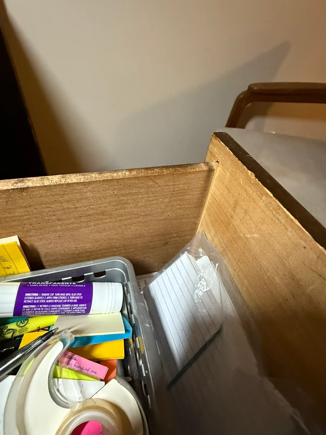 Vintage Wooden Desk with Three Drawers #freecycle image indicator(4)