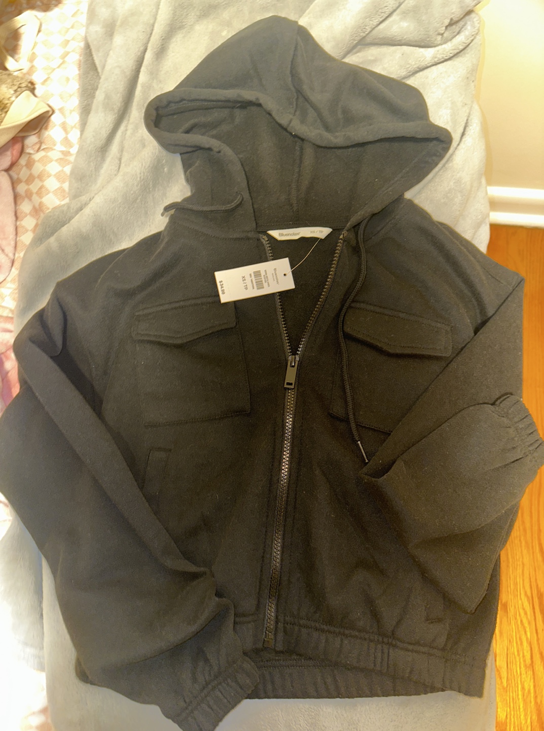 Bluenotes Black Zip-Up Hoodie - XS - photo 2