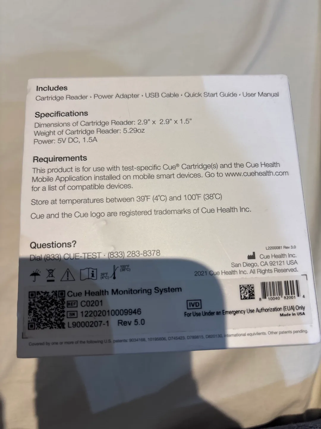 Cue Health Monitoring System Cartridge Reader - New in Box image indicator(2)