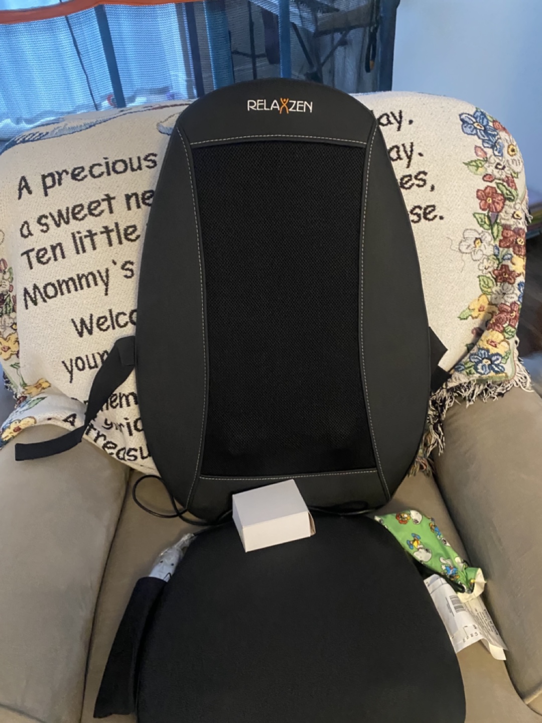 Relaxzen 6-Motor Heated Massage Seat Cushion - photo 4