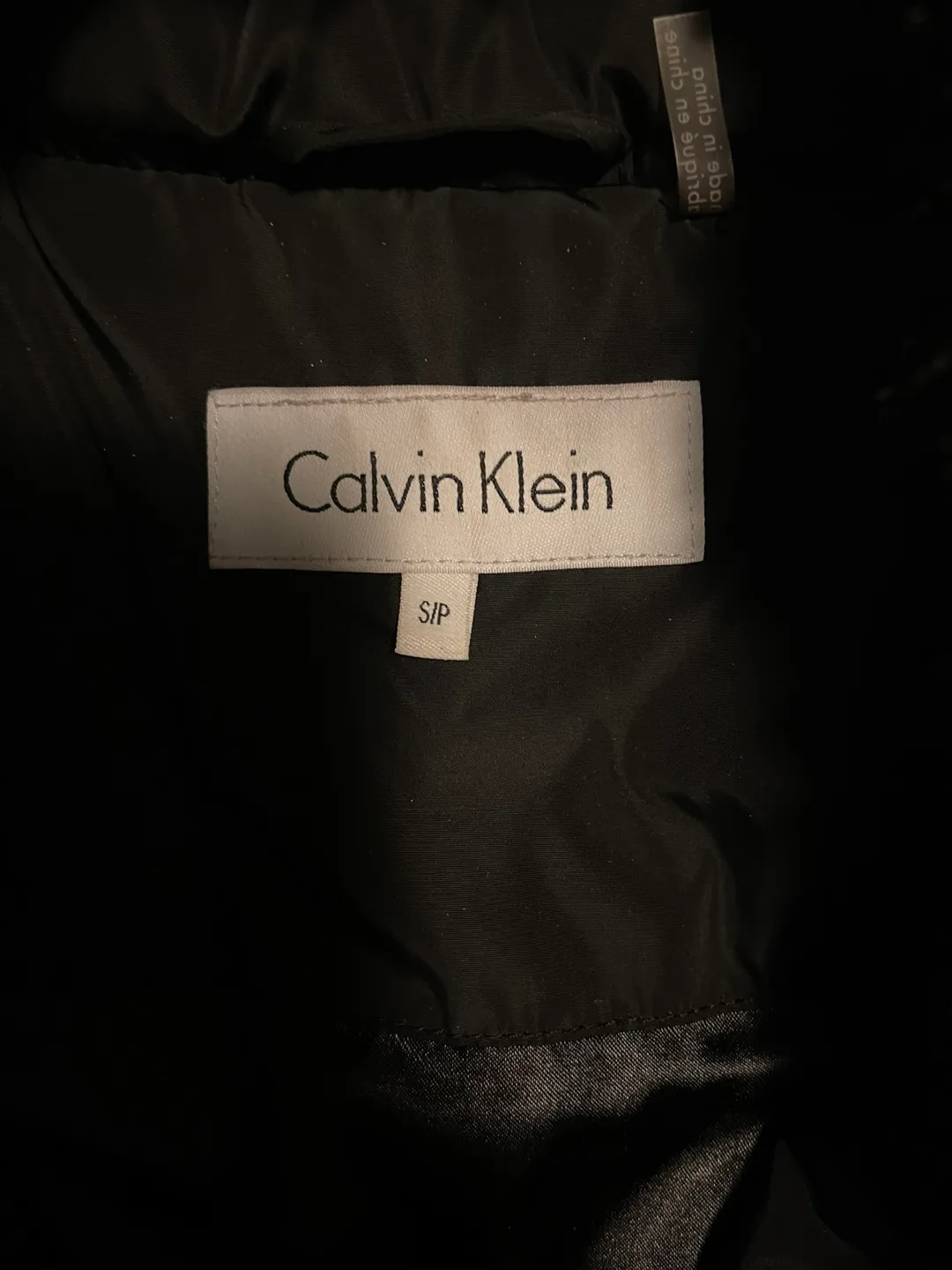 Calvin Klein Black Puffer Jacket with Faux Fur Collar image indicator(3)