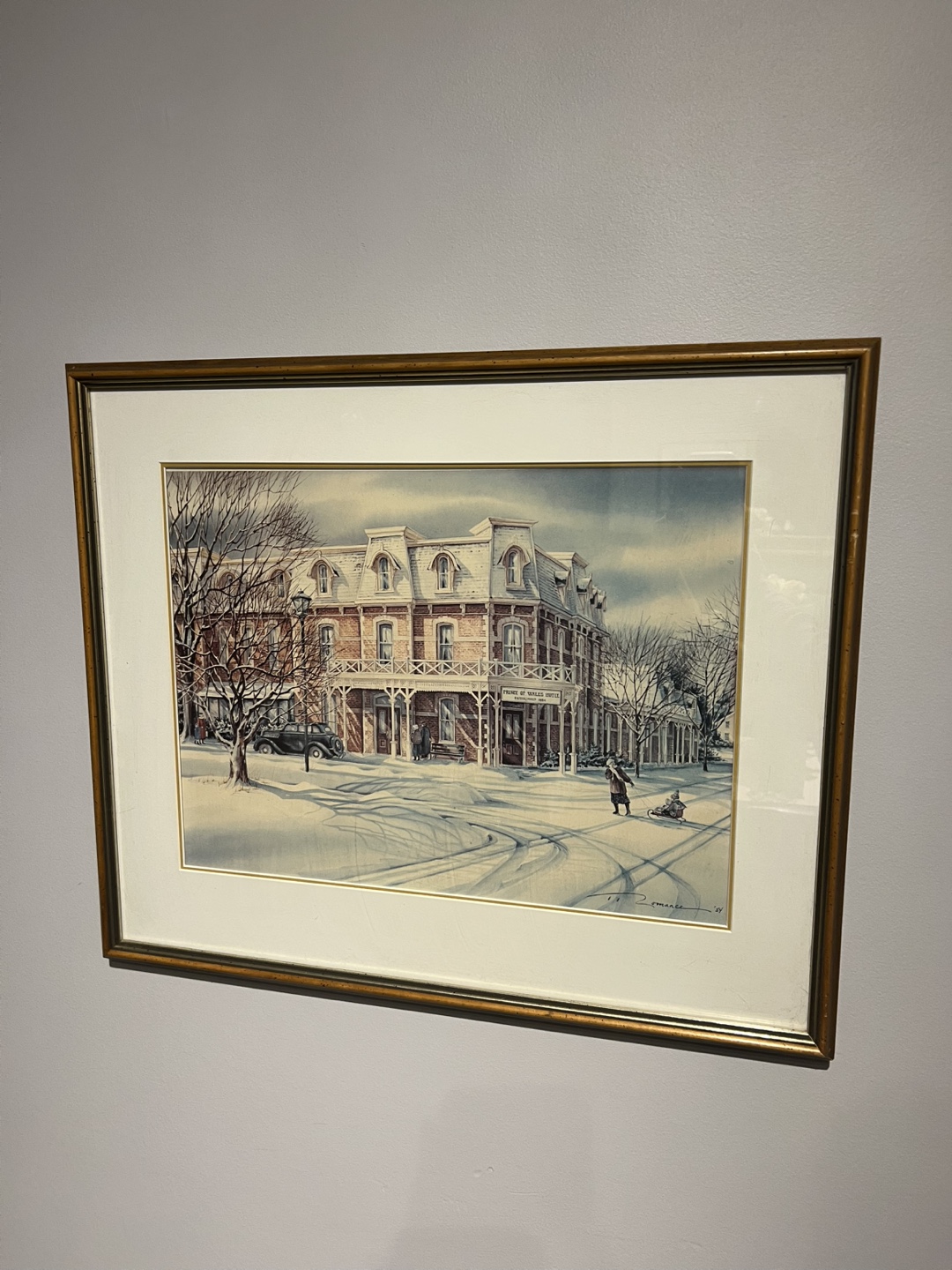Vintage Framed Print Artwork - Niagara on the Lake - photo 2