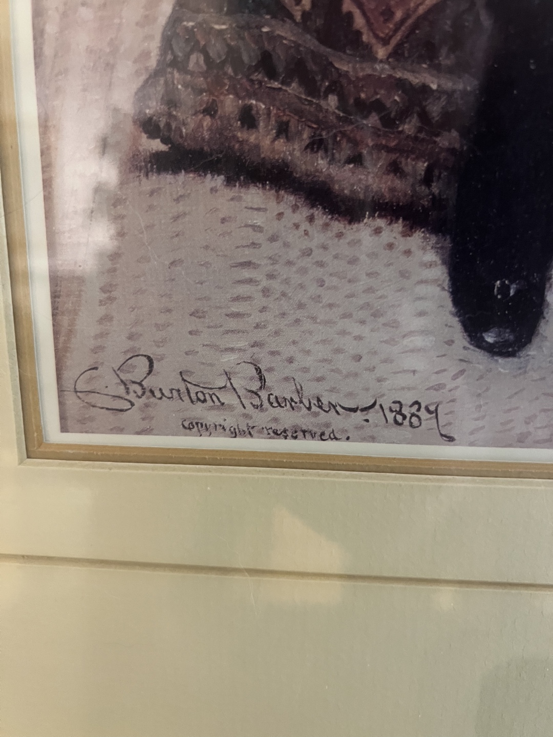 Vintage Framed Prints - Artist Charles Burton Barber - photo 4