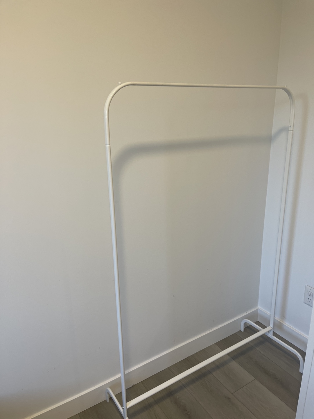 White Metal Clothing Rack