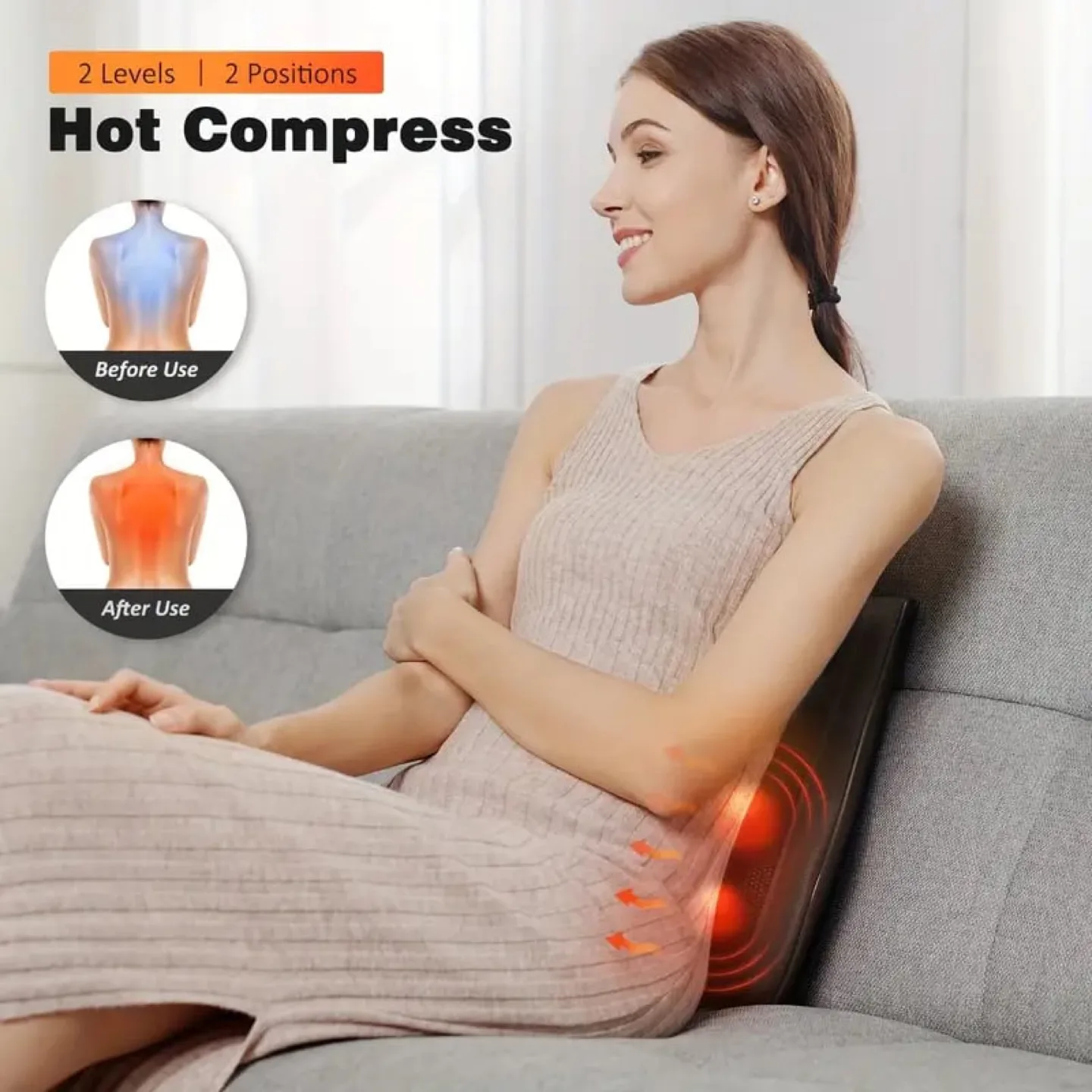 Back and Neck Massager with Heat image indicator(4)