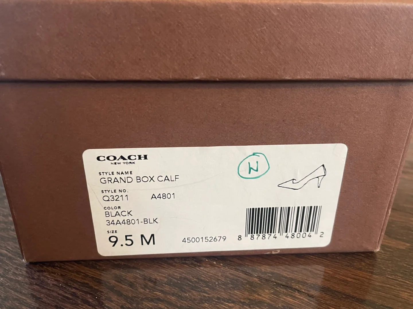 Coach black patent heels size 9.5 , New Condition image indicator(6)