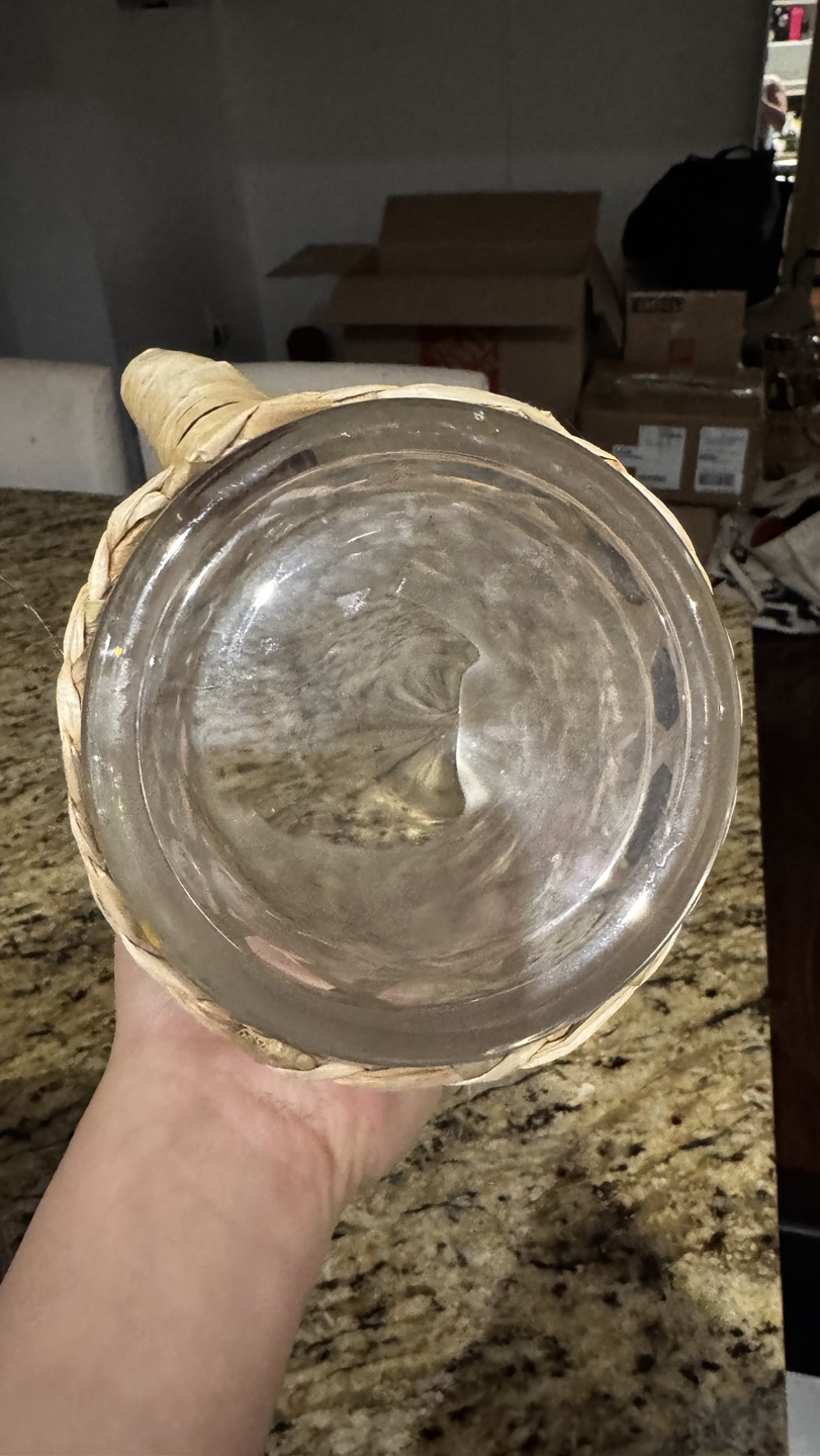 Glass Pitcher with Woven Rattan Cover - photo 2