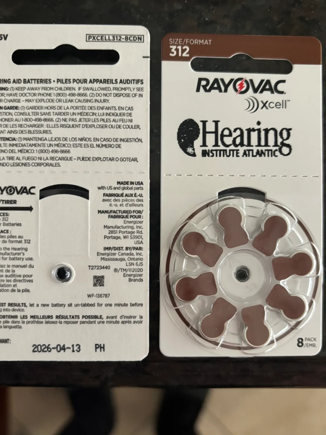 New Rayovac Hearing Aid Batteries #312 image indicator(6)