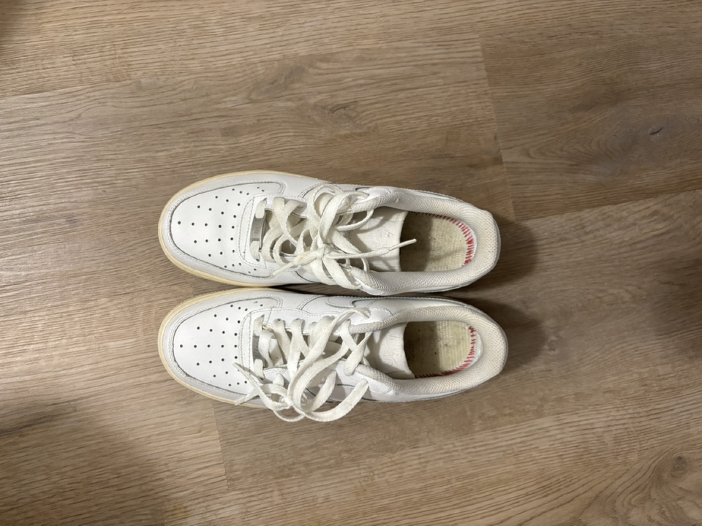 Nike Air Force 1 Low White Leather Sneakers - photo 2