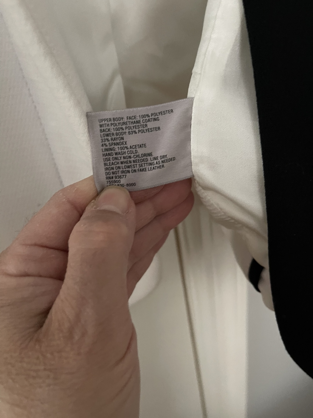 Women's White and Black Two-Tone Jacket Size 1XL - photo 3