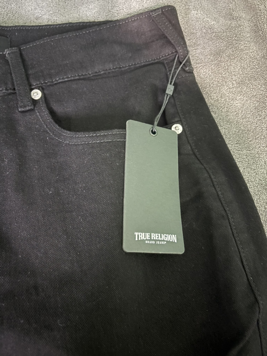 True Religion Geno Relaxed Slim Jeans - Black - Size 32x32 - photo 5