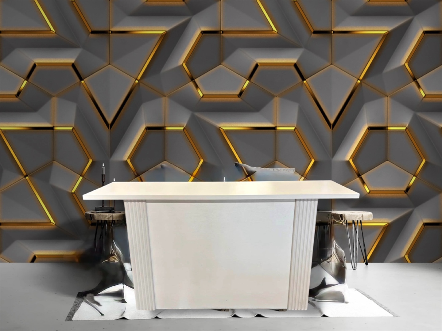 White Console Table / Bar Table