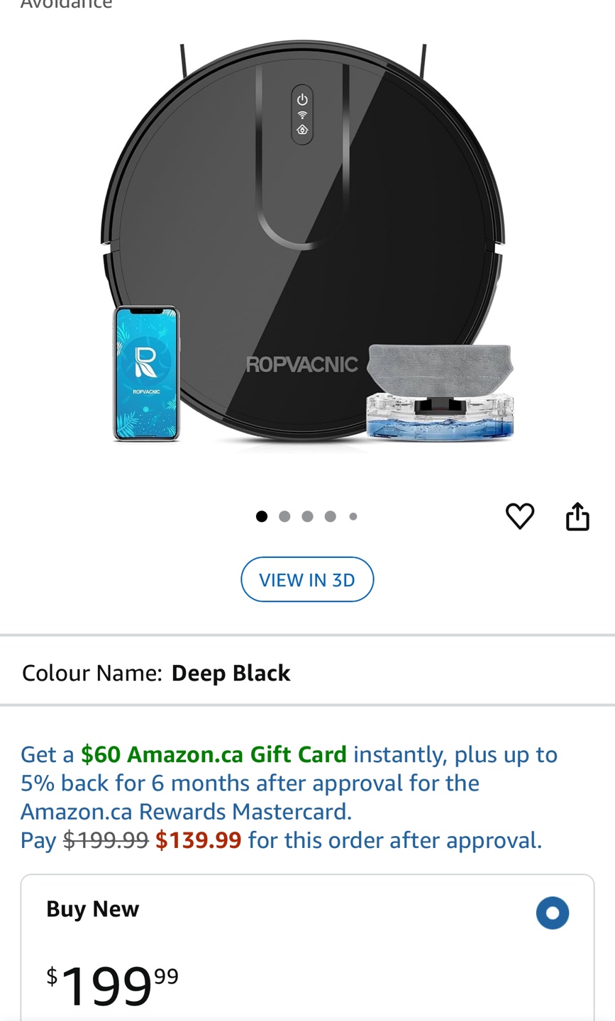 ROPVAGNIC Robot Vacuum Cleaner - Deep Black - photo 3