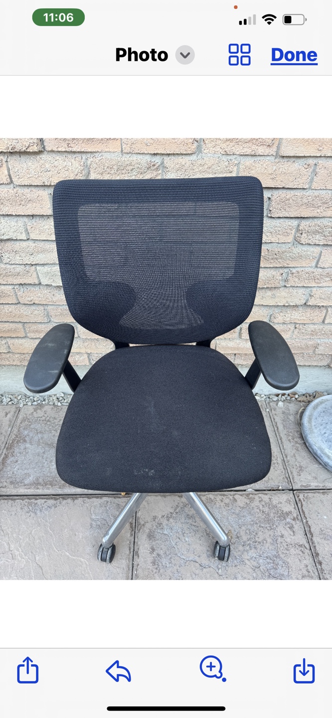 Office Chair - Black Mesh Back and Seat