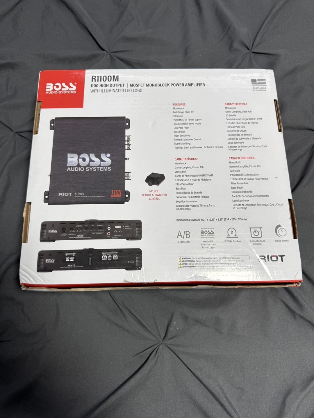 Boss Audio Systems Riot R1100M Monoblock Amplifier - Brand New