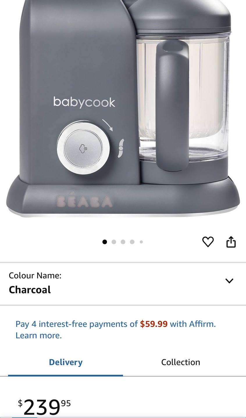 Beaba Babycook Solo - Charcoal - Brand New in Box - photo 4