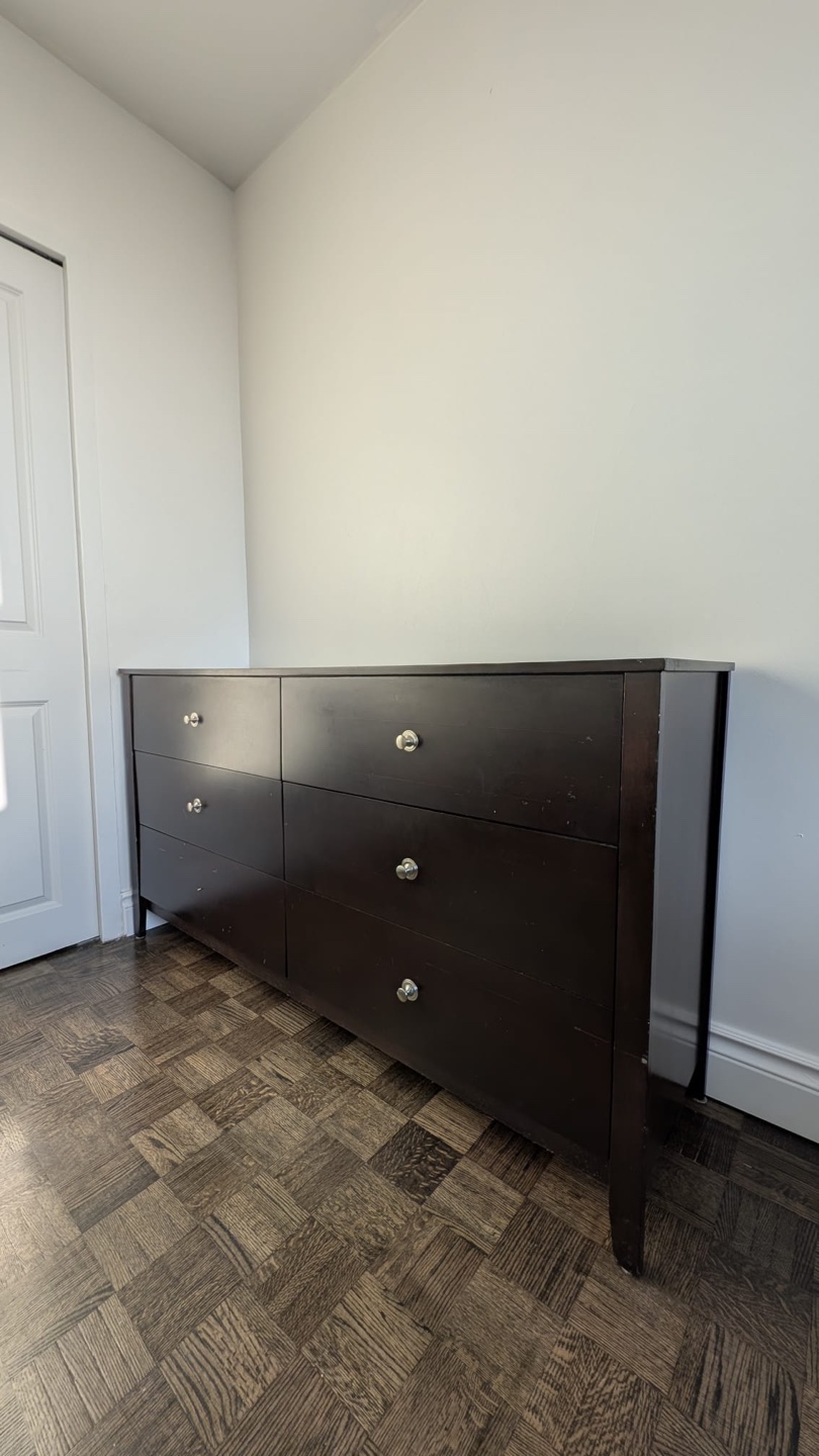 Dark Brown Six-Drawer Dresser - photo 2