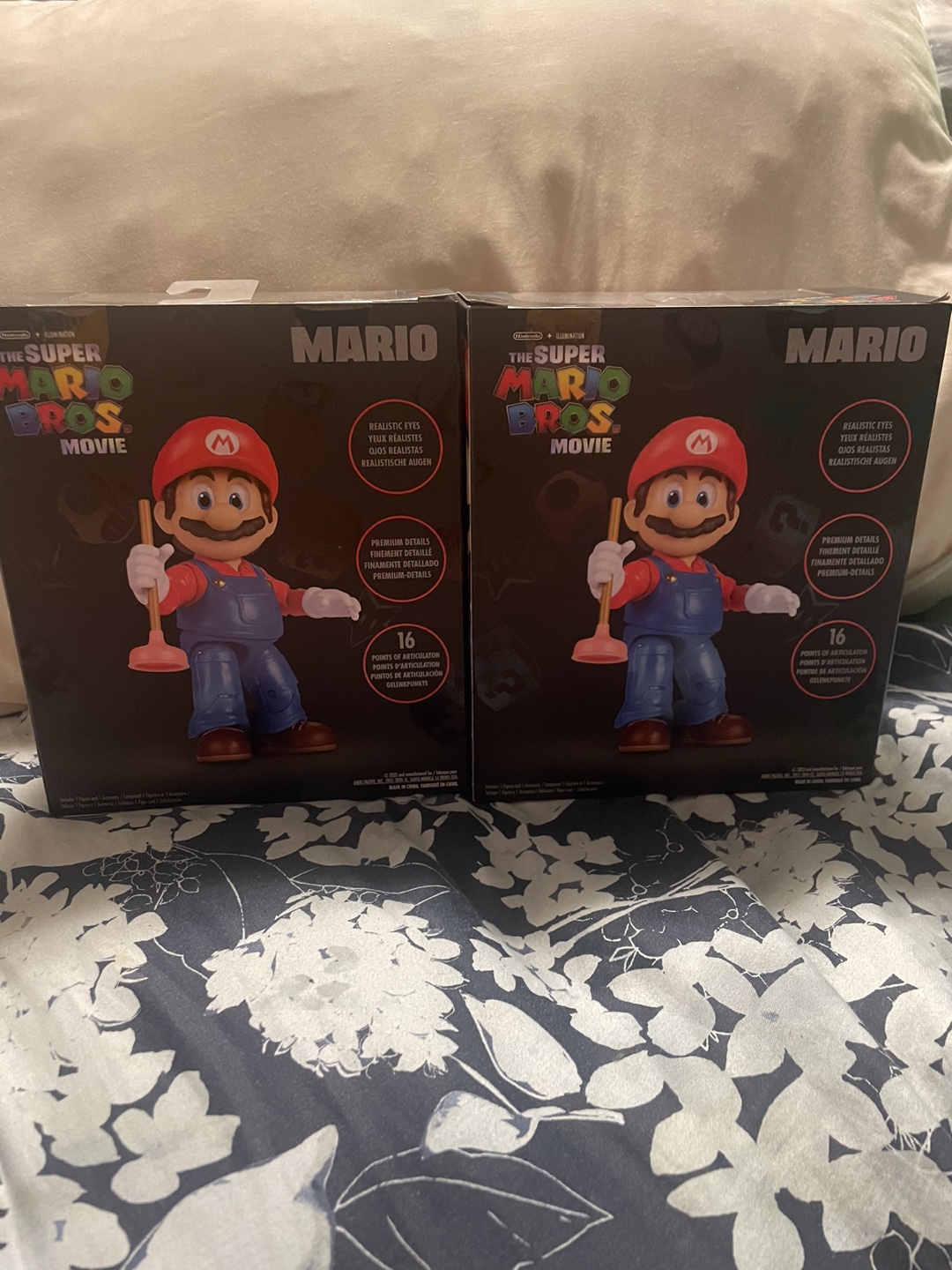 Two Jakks Pacific Super Mario Bros Movie Mario Figures - photo 2