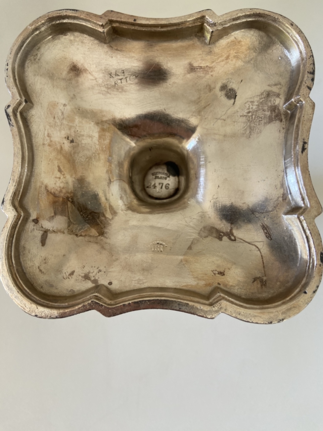 Vintage Silverplate Candlestick Holder