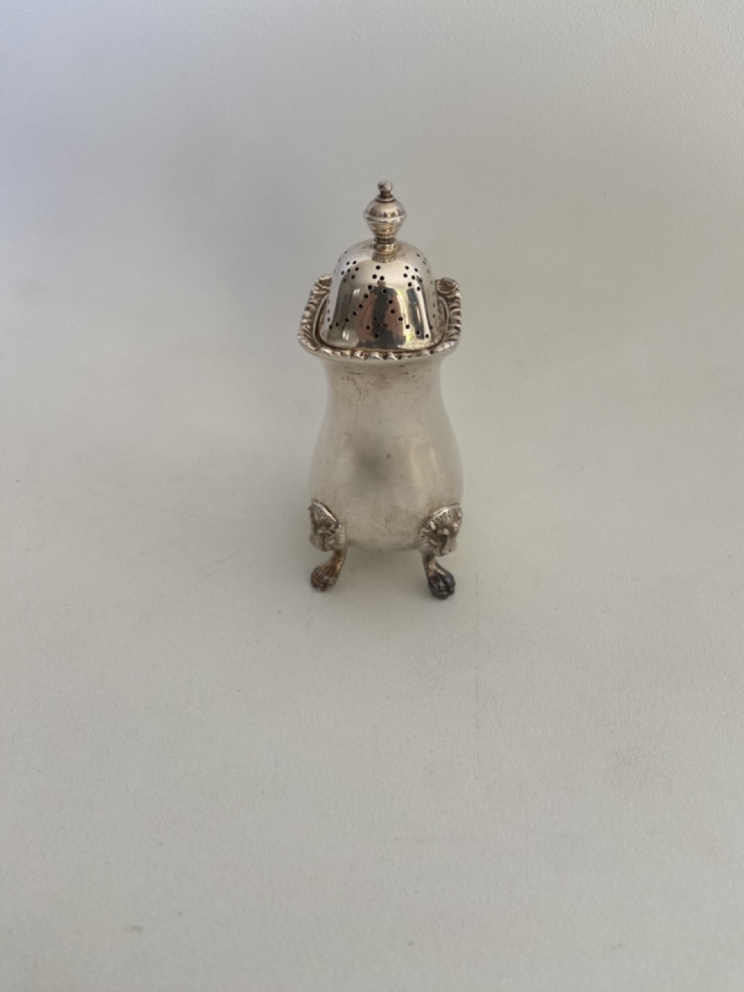 Antique Silver Pepper Shaker