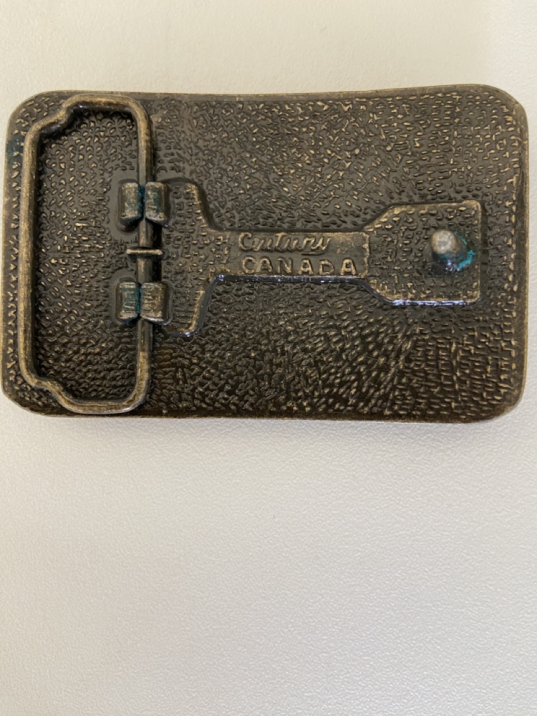 Vintage Baker Oil Treating Belt Buckle - photo 2