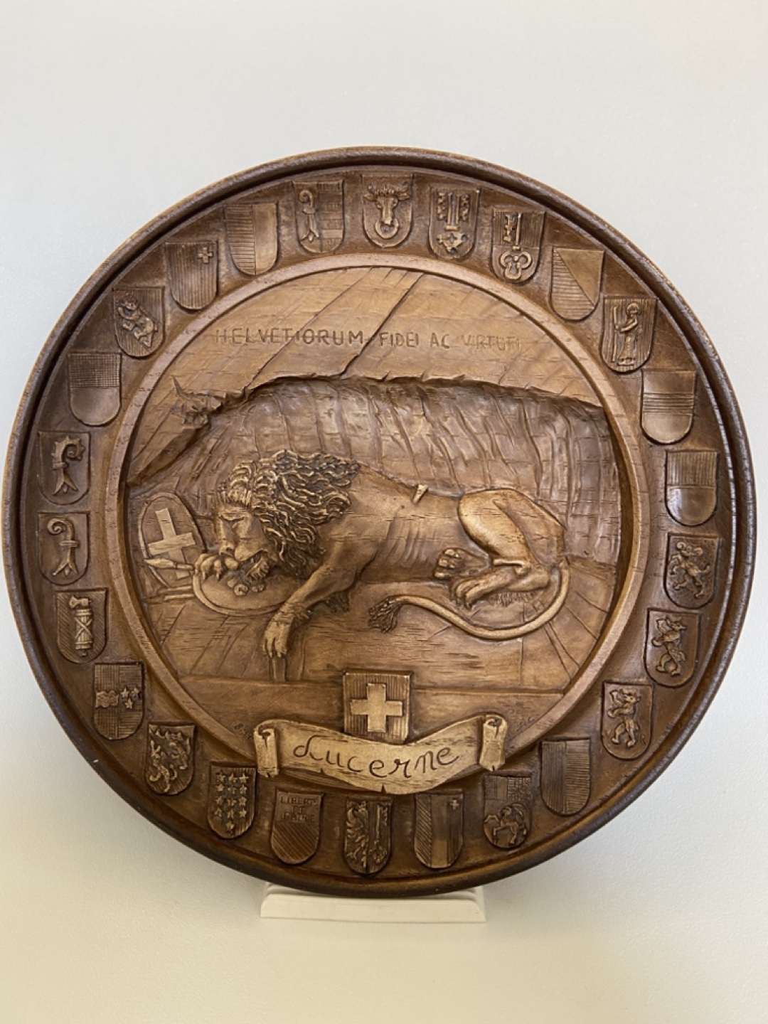 Vintage Lucerne Lion Wall Plaque
