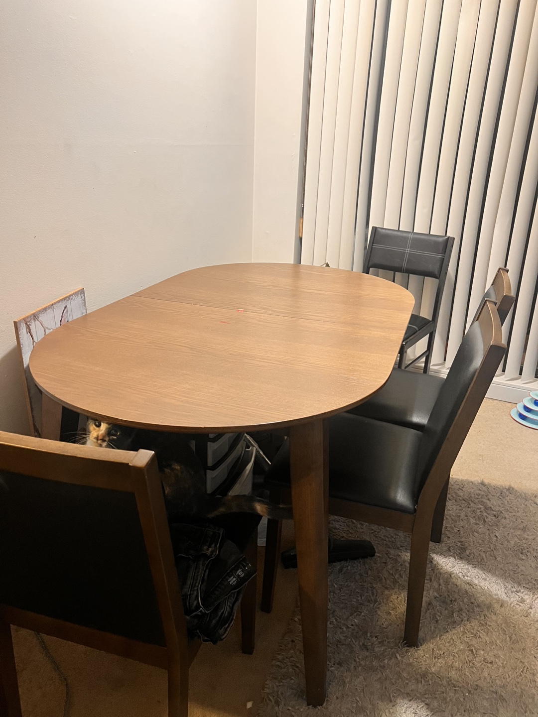 Extendable Dining Table with Four Chairs - photo 2