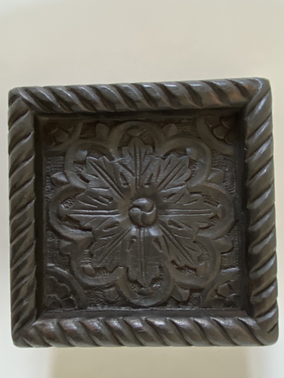 Intricate Carved Wooden Wall Hanging - photo 2