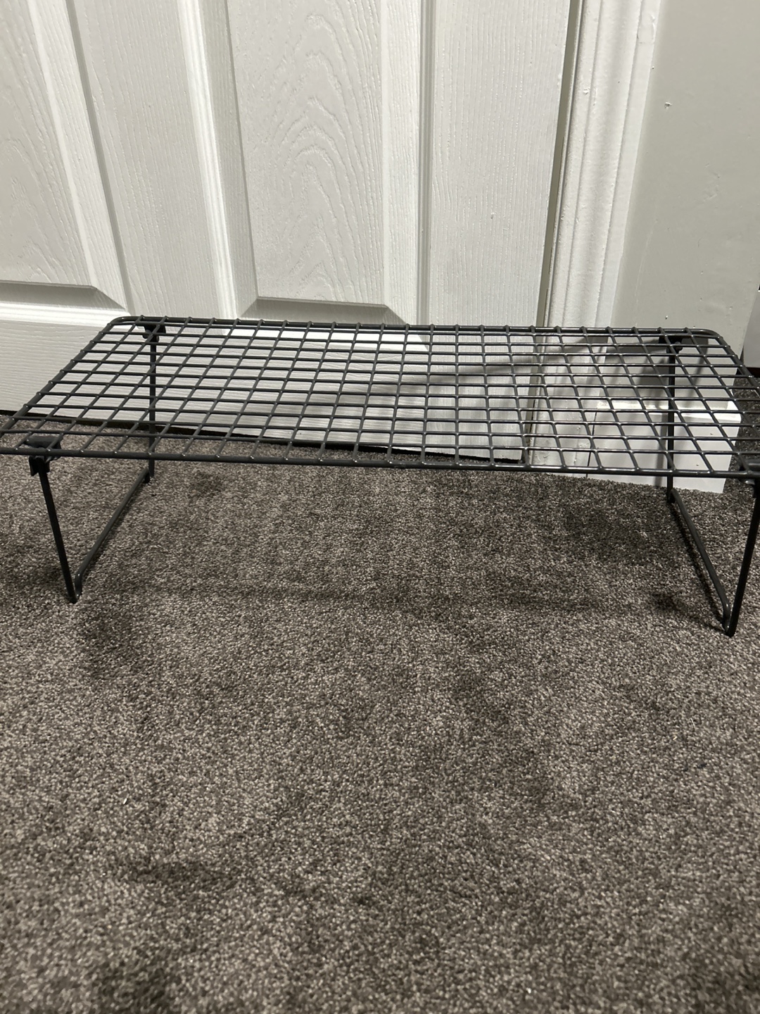 Black Wire Shoe Rack