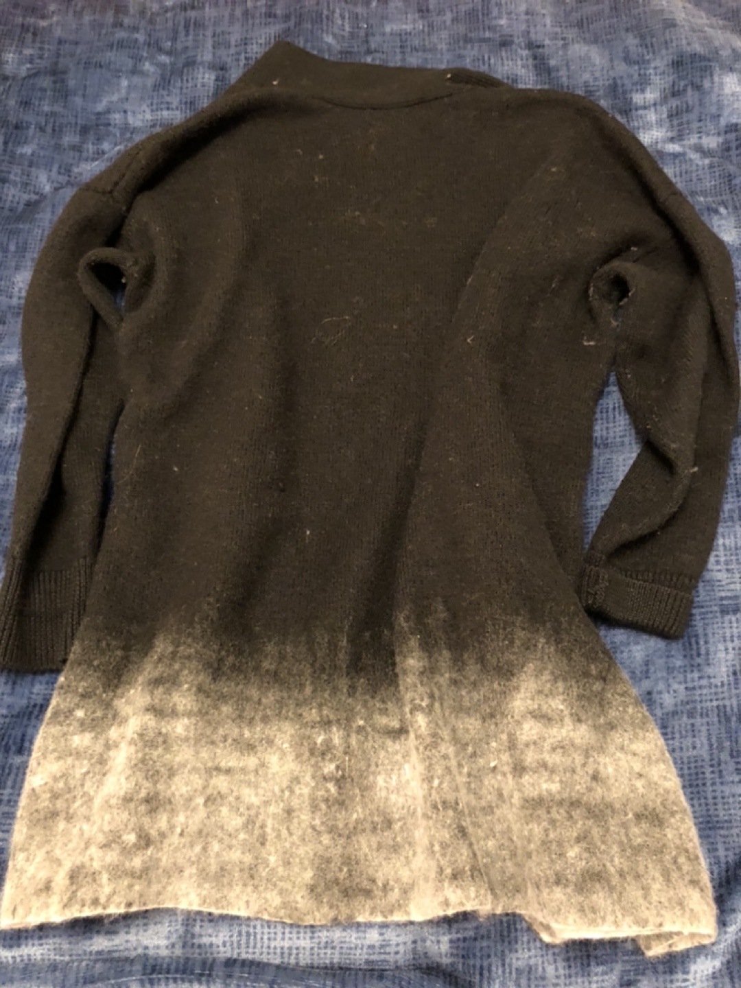 Lord & Taylor Black Ombre Cardigan - Size Large