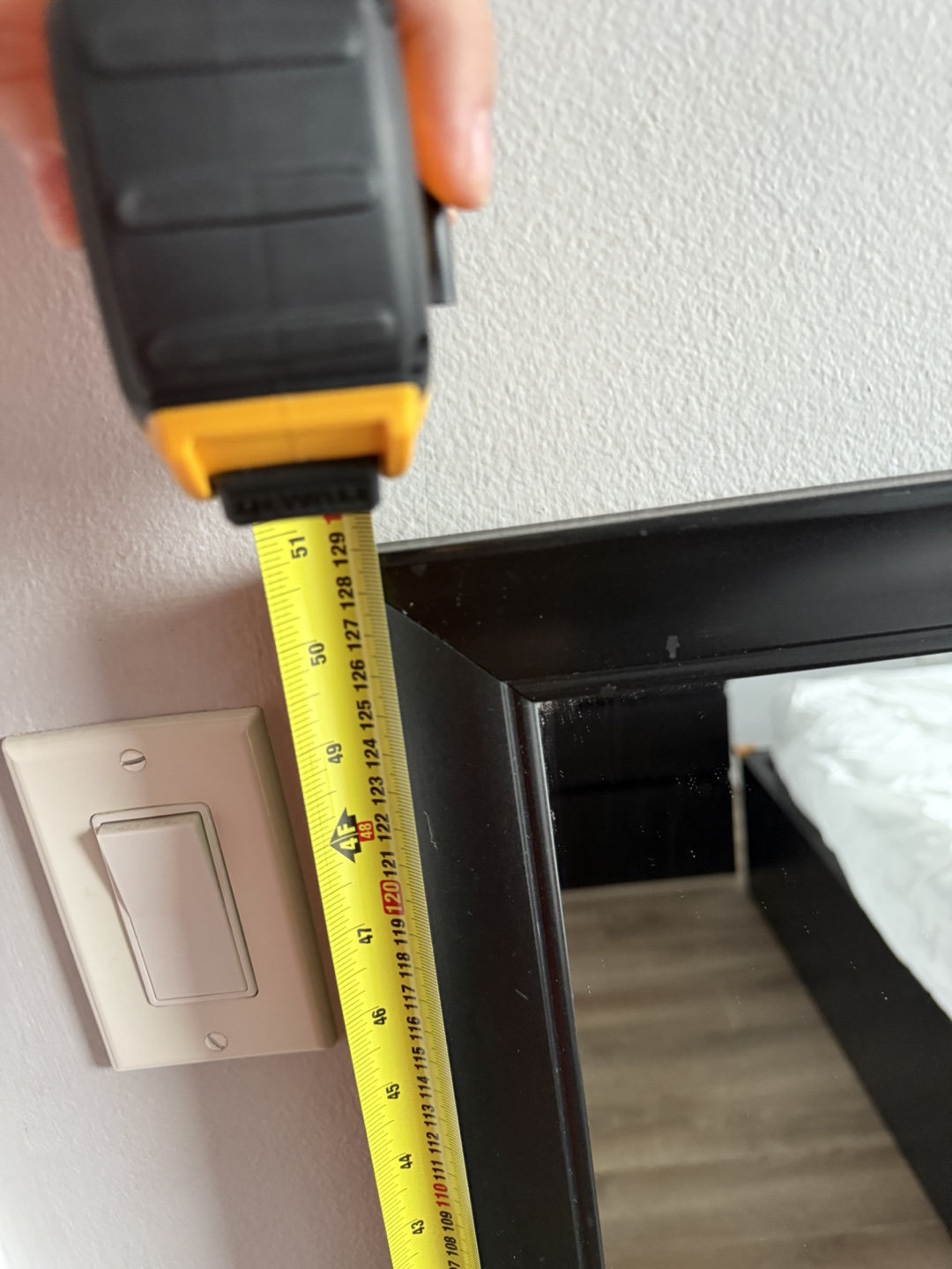 Full-Length Black Framed Mirror - photo 2