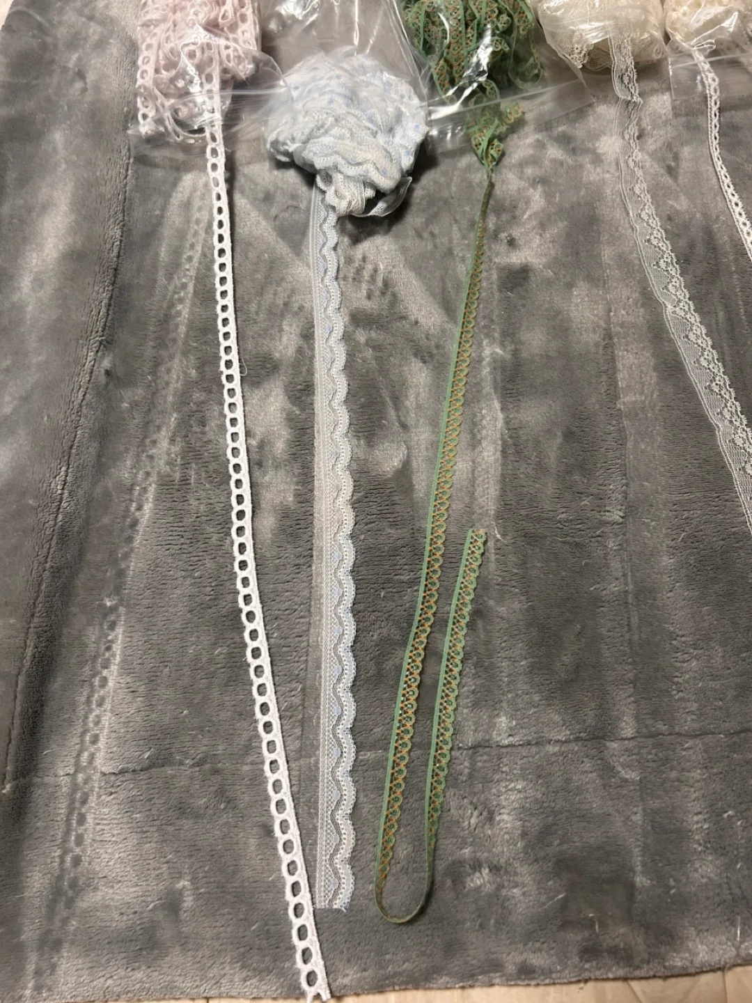 Lot of Seven Decorative Lace Trims image indicator(3)