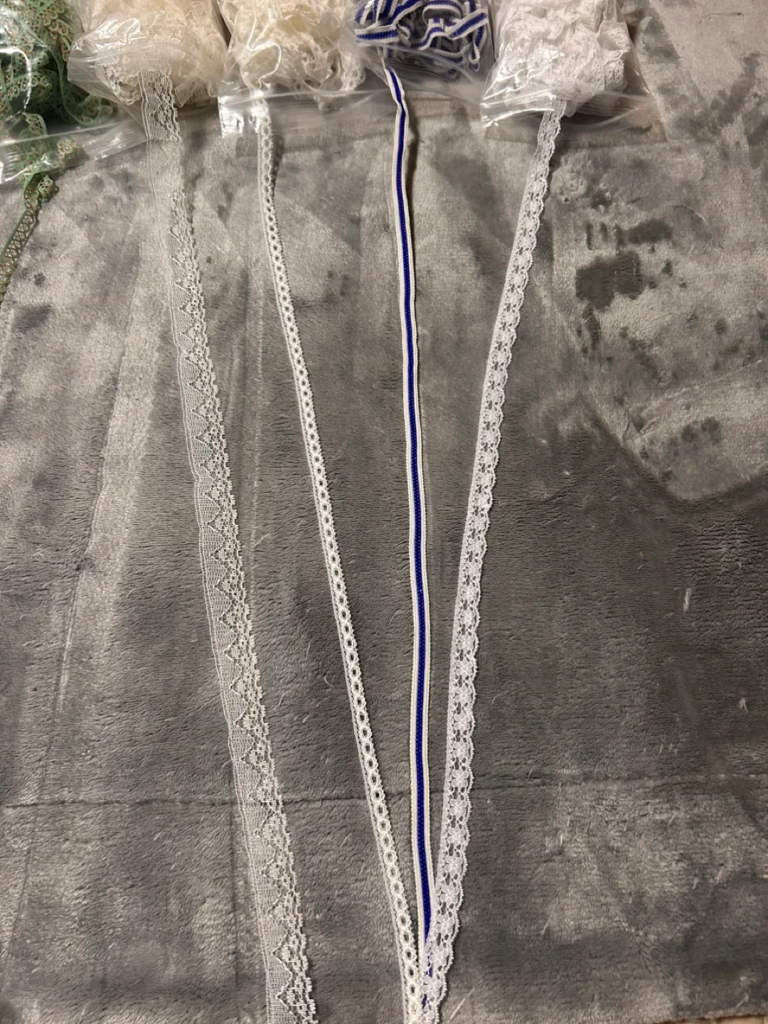 Lot of Seven Decorative Lace Trims image indicator(4)