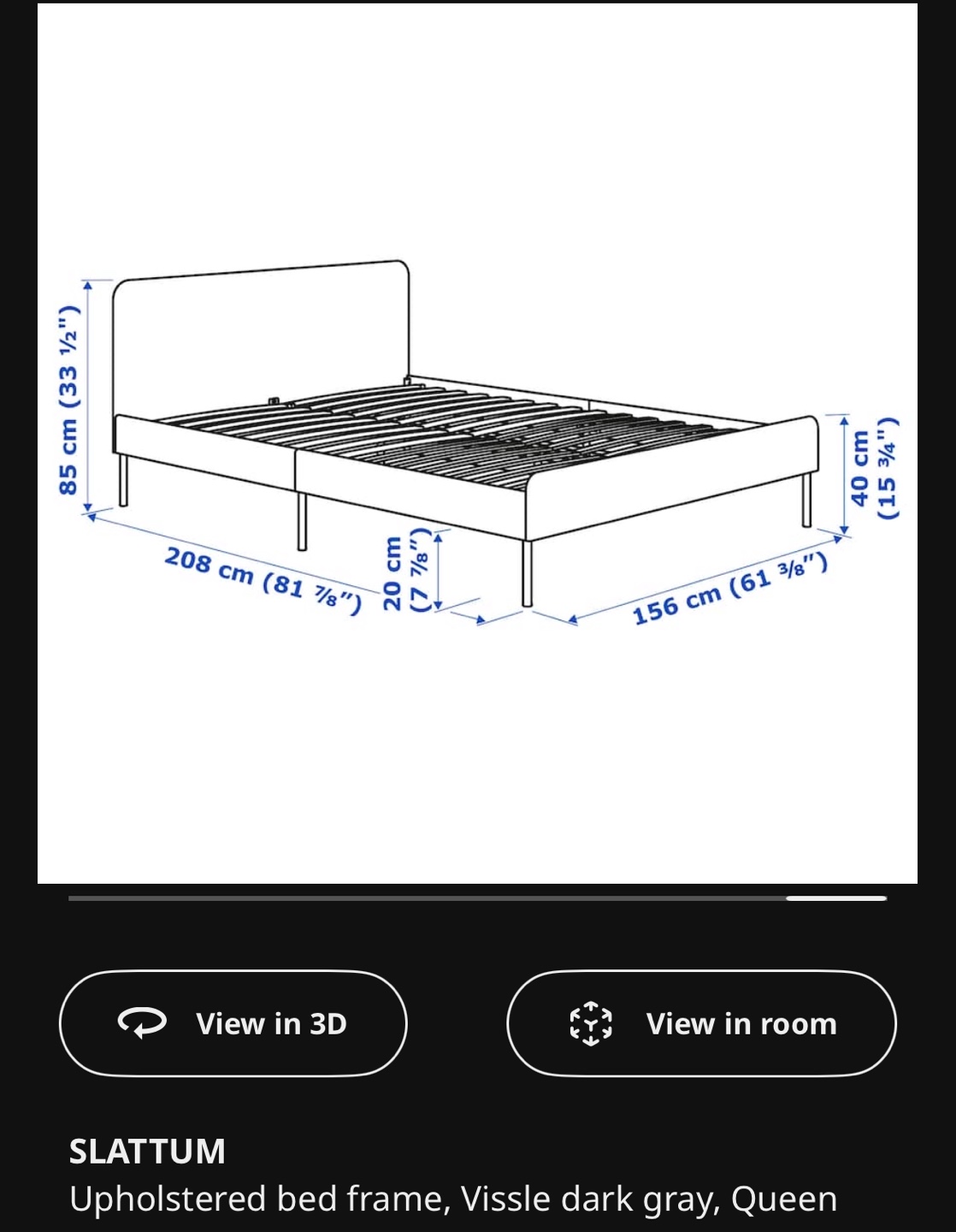 Bed Frame Queen size - photo 2