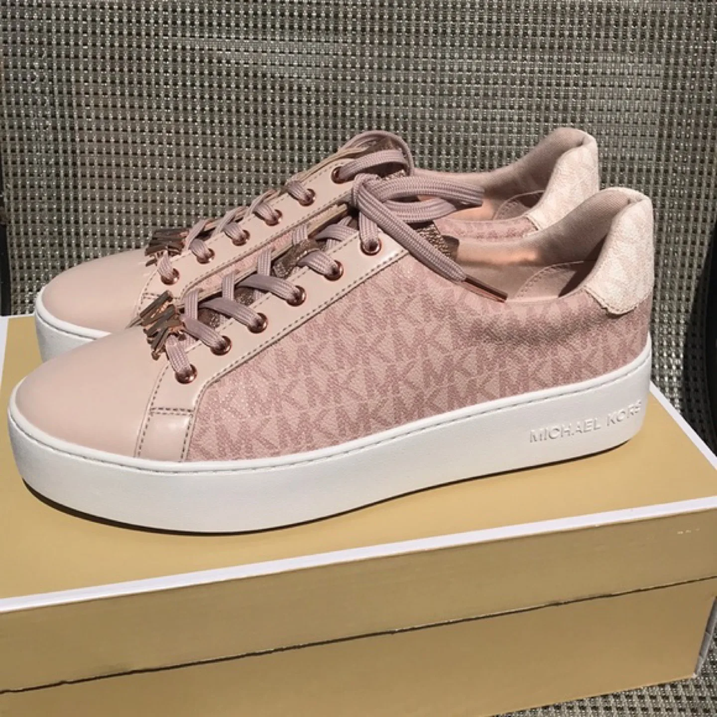 Michael Kors Pink Platform Sneakers image indicator(2)
