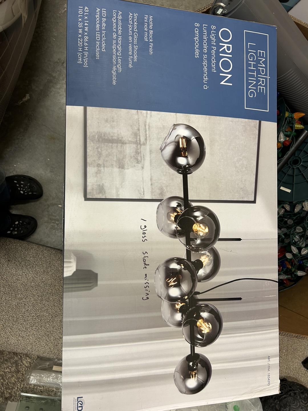 Empire Lighting Orion 8-Light Pendant