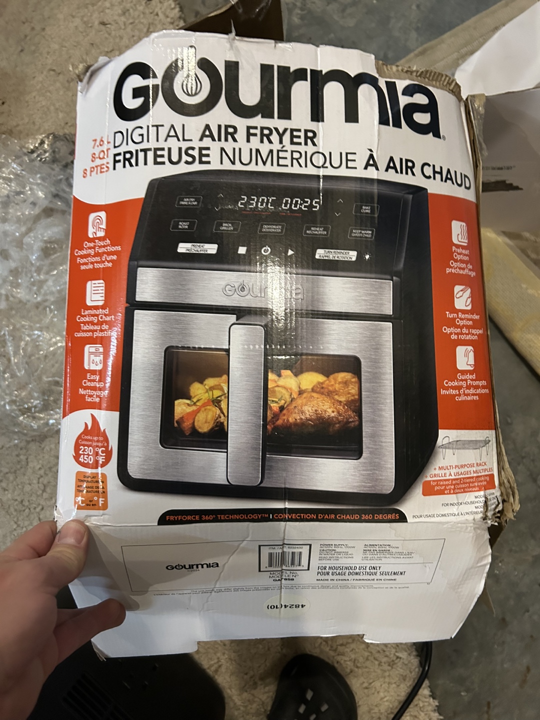 Gourmia 7.6-Quart Digital Air Fryer