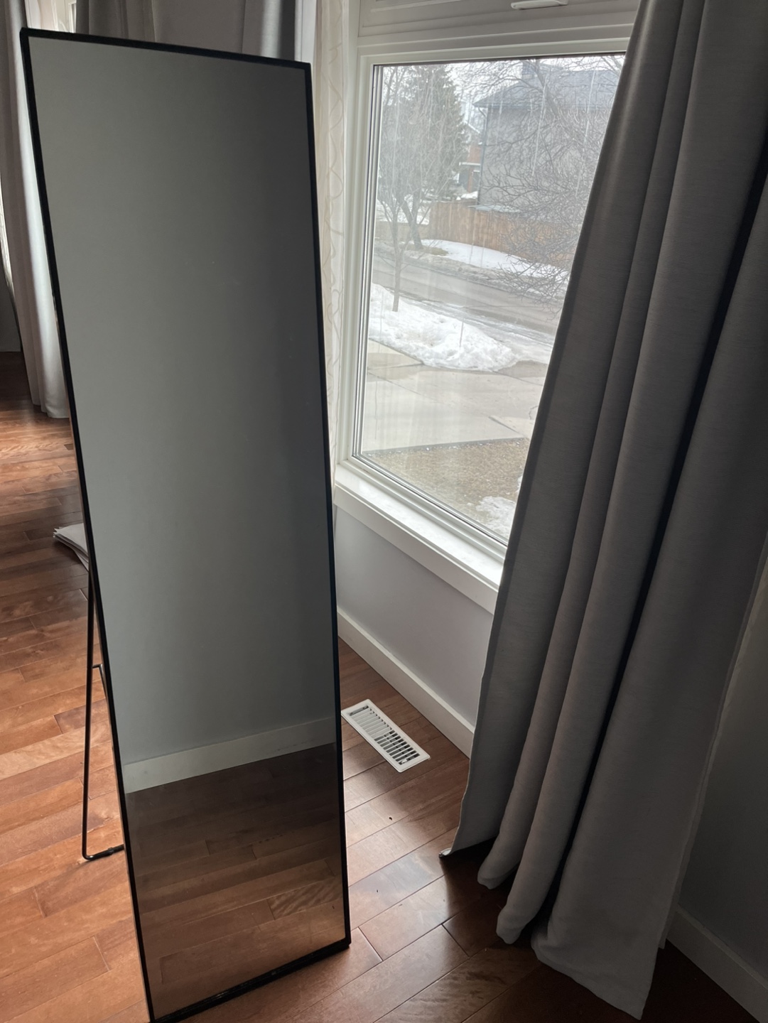 Full Length Leaner Mirror - Black Frame