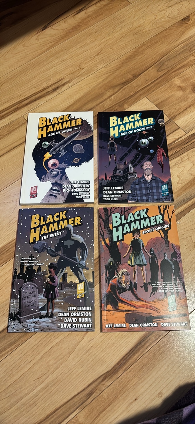 Black Hammer graphic novels (set of 4)