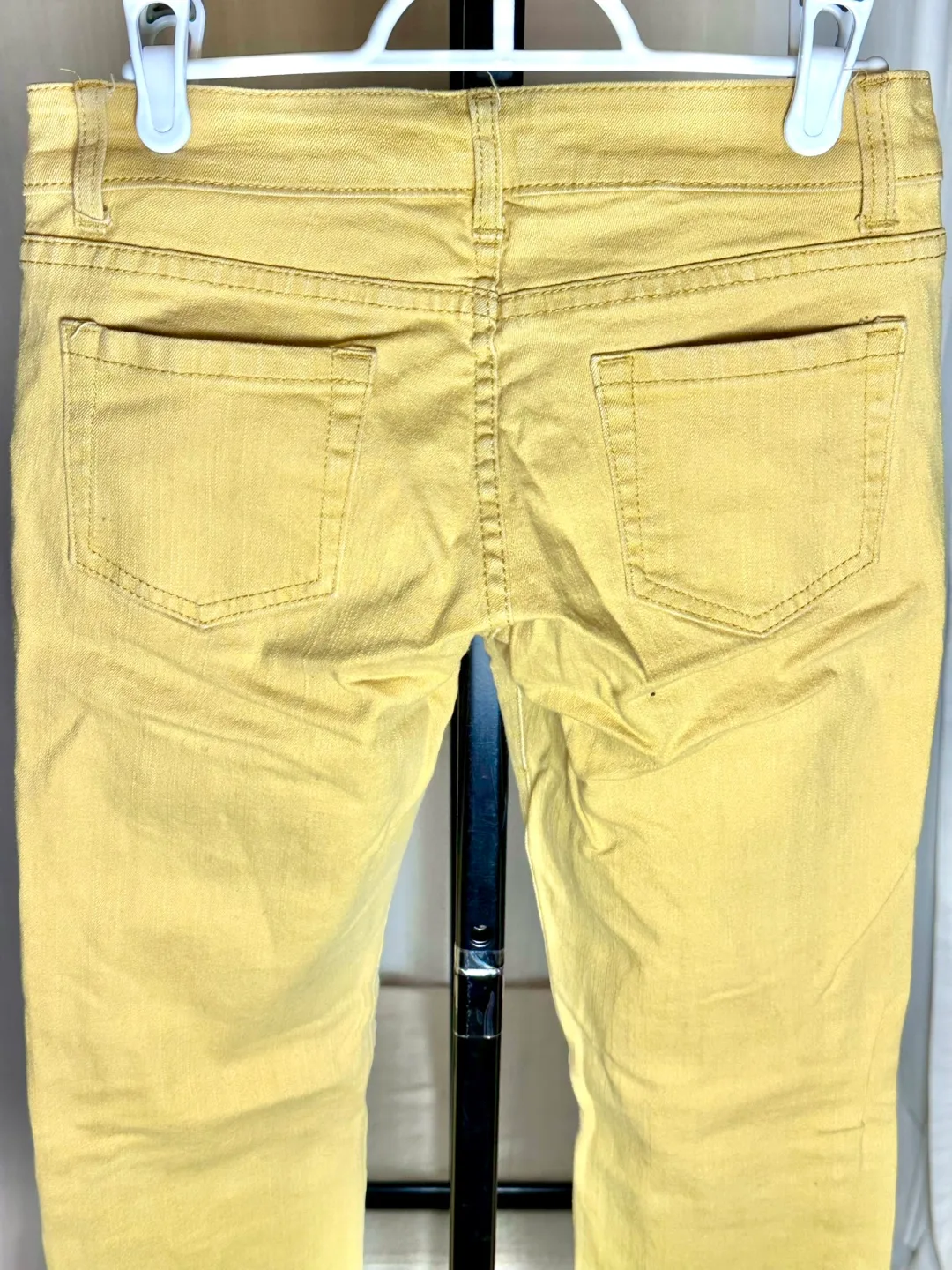 Skinny Low Rise Jeans Size 5 Mustard Yellow image indicator(2)