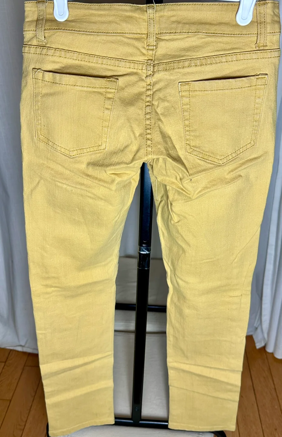 Skinny Low Rise Jeans Size 5 Mustard Yellow image indicator(3)