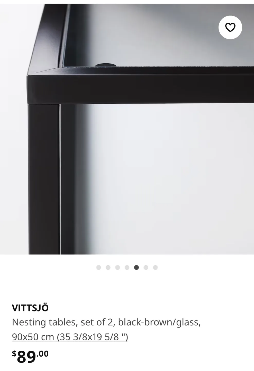 IKEA Table - Black/Glass image indicator(3)