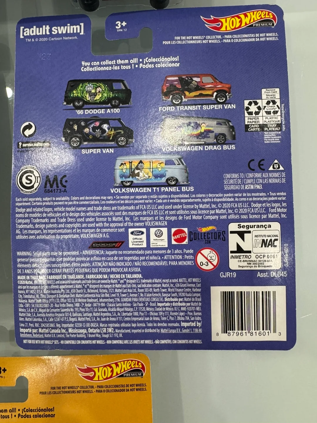 HOT WHEELS RICK AND MORTY FULL SET 2020 VW DRAG BUS T1 PANEL image indicator(10)