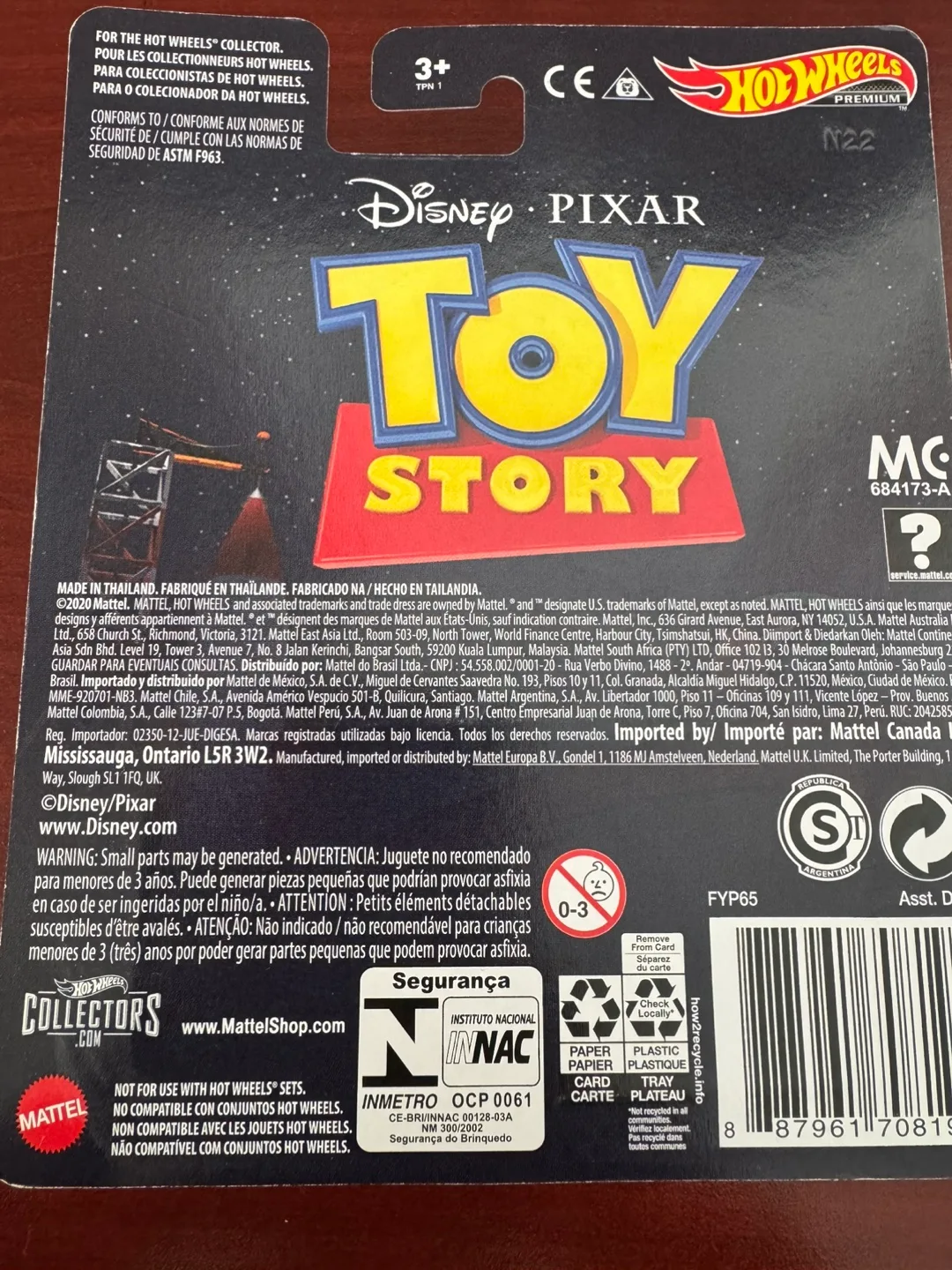 HOT WHEELS PREMIUM DISNEY PIXAR TOY STORY PIZZA PLANET TRUCK MIN image indicator(5)