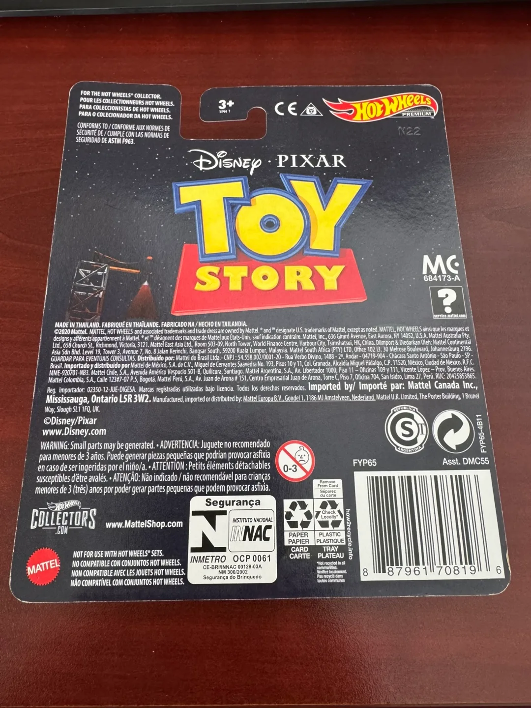 HOT WHEELS PREMIUM DISNEY PIXAR TOY STORY PIZZA PLANET TRUCK MIN image indicator(4)