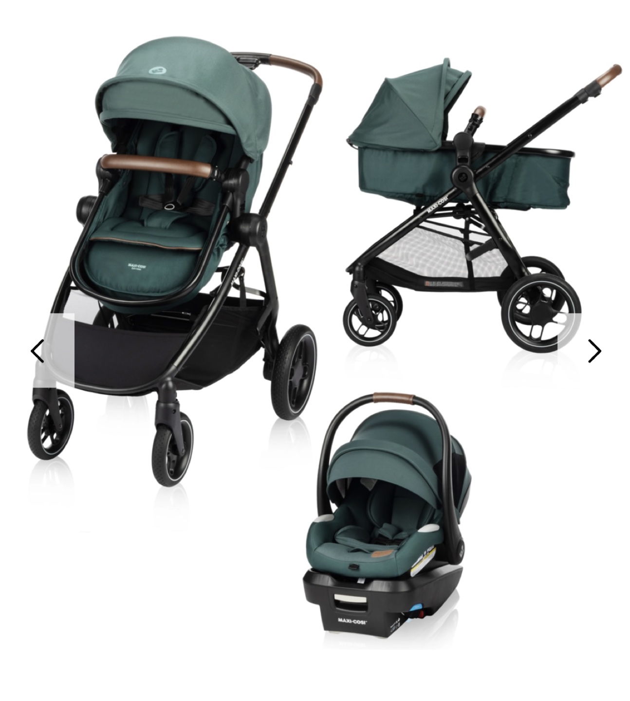 Maxi-Cosi 3-in-1 Travel System - Forest Green