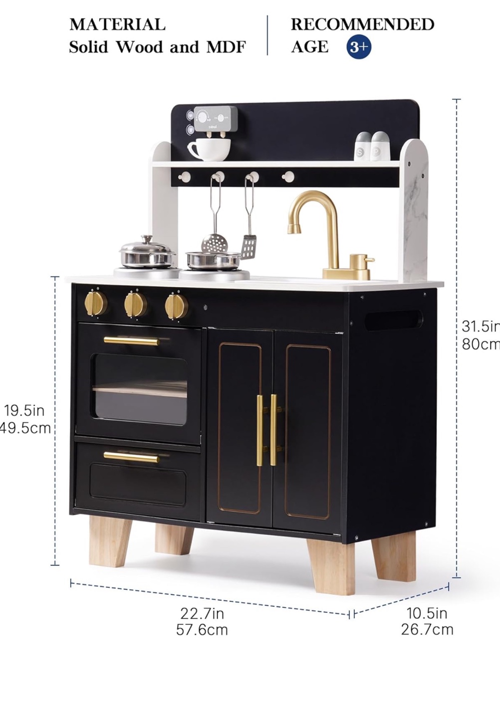 Brand new ROBUD Play Kitchen Set still in its original box. - photo 2