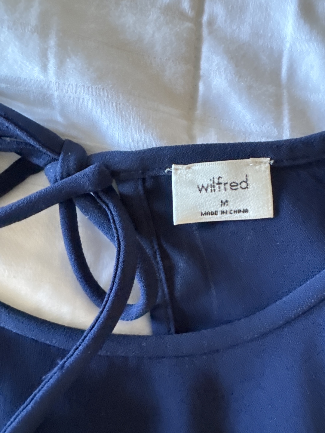 Wilfred Navy Blue Jumpsuit Size Medium - photo 2