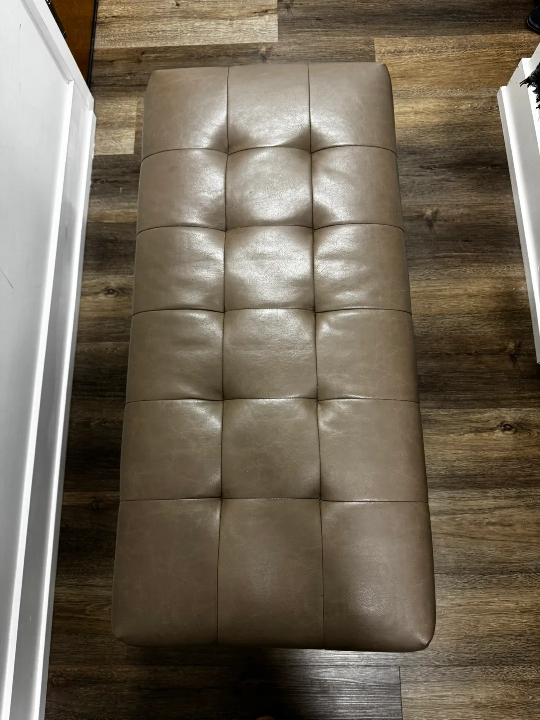 Brown Leatherette Bench image indicator(3)