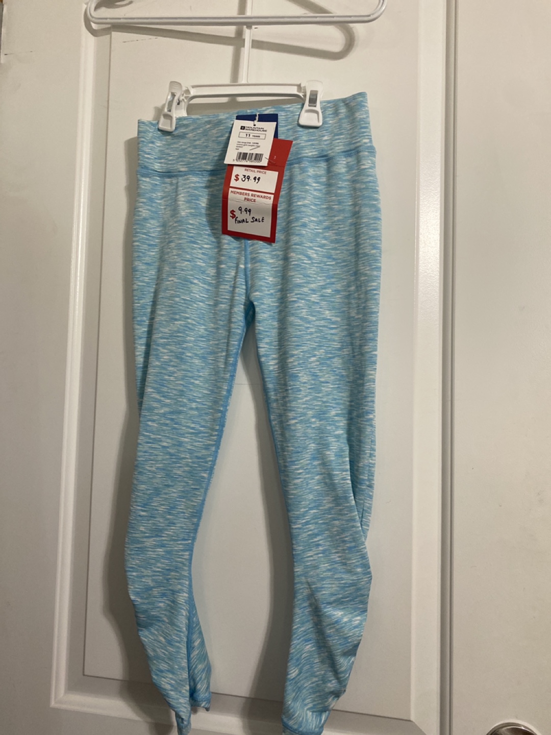 Girls' Athletic Leggings - Size 11-12